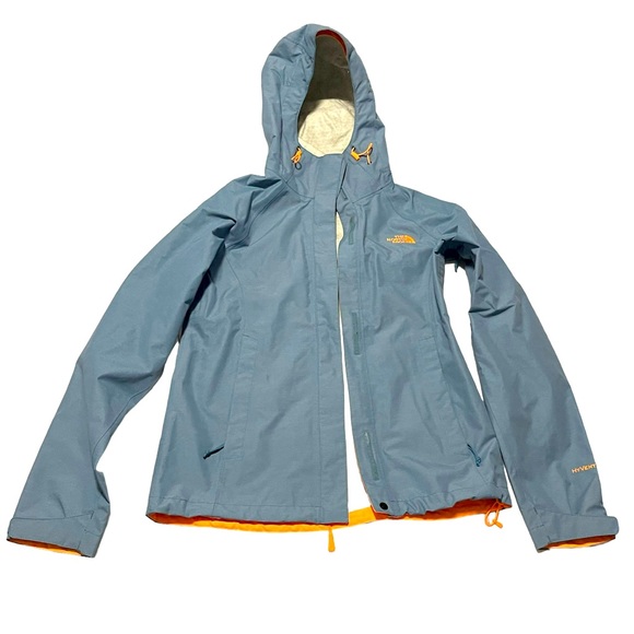 The North Face Venture 2 Hyvent 2.5L Hooded Jacket Womens Extra Small XS Blue - Picture 1 of 7